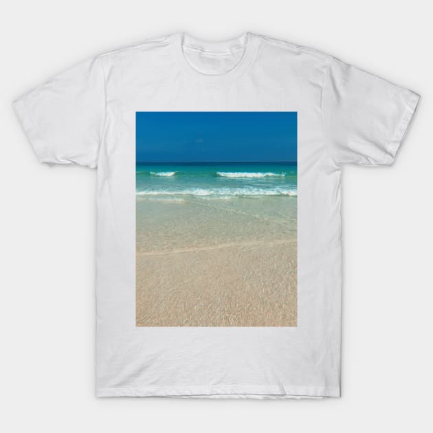 Exotic Ocean Blue Waves T-Shirt by SoCalDreamin